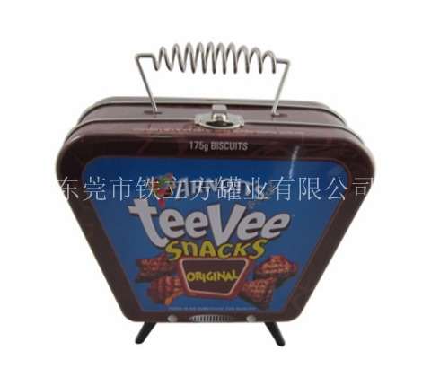 電視機形點心罐